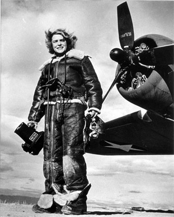 At a time when women were defined by their husbands and judged by the quality of their housework, Margaret Bourke-White set the standard for photojournalism and expanded the possibilities of being female. (Self-Portrait, 1943, Margaret Bourke-White, 19 1/8" x 15 1/4" Vintage gelatin silver print from the Richard and Ellen Sandor Family Collection) [http://www.smithsonianmag.com/multimedia/photos/?c=y&articleID=10024096]
