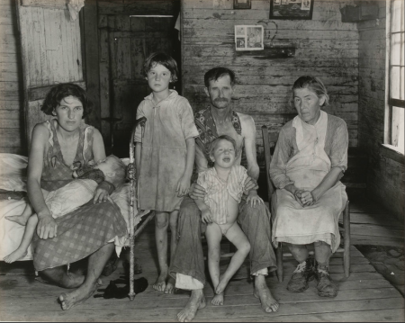 Sharecropper's family, Hale county, Alabama, 1936. [http://lens.blogs.nytimes.com/2013/08/08/a-new-look-at-walk-evanss-american-photographs/?_r=0]